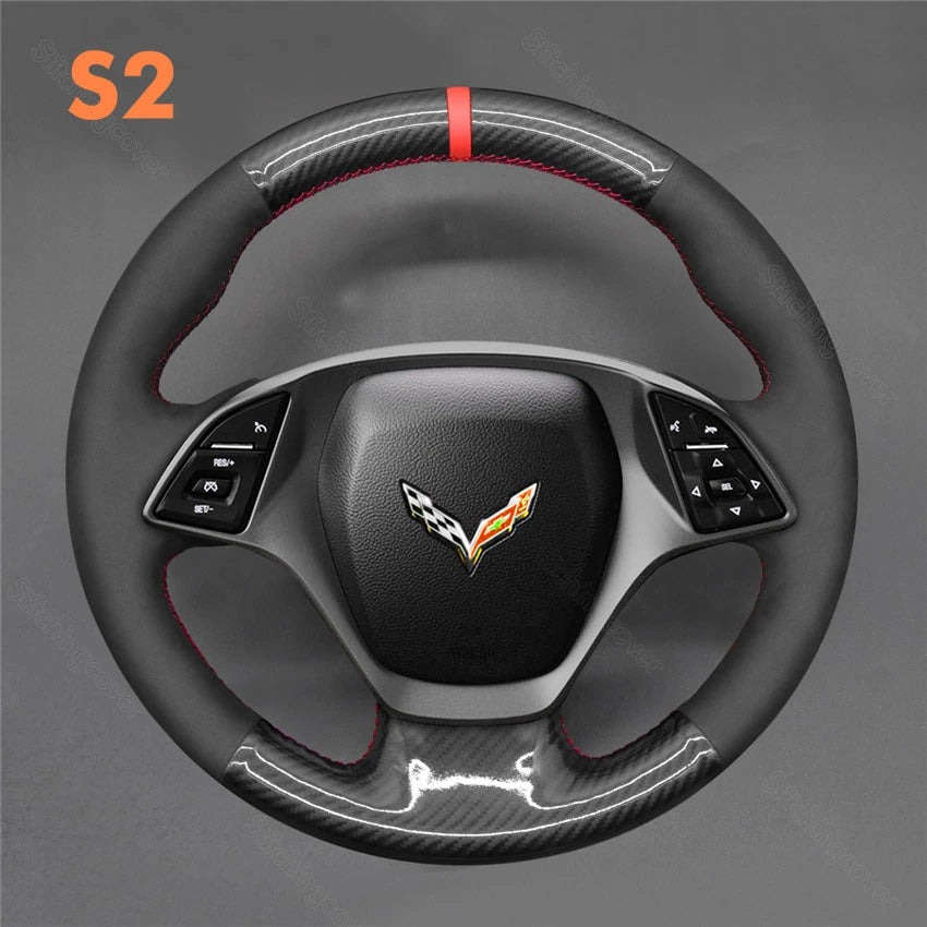 Steering Wheel Cover for Chevrolet Corvette C7 2014-2015