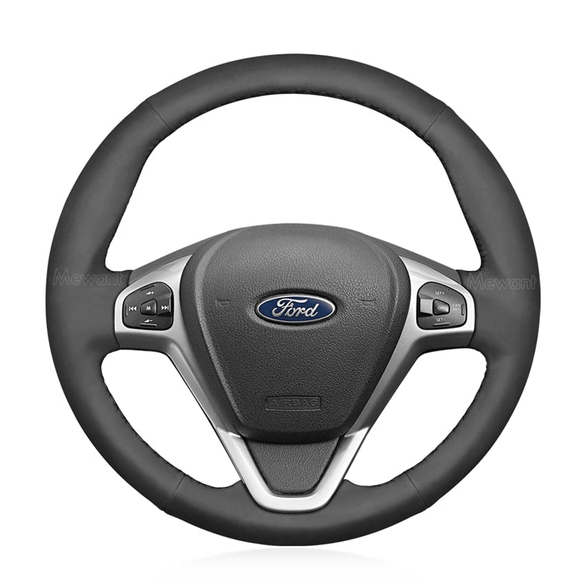 Steering Wheel Cover for Ford Fiesta VI VII Ecosport B-MAX Ka Tourneo Transit Courier 2008-2024