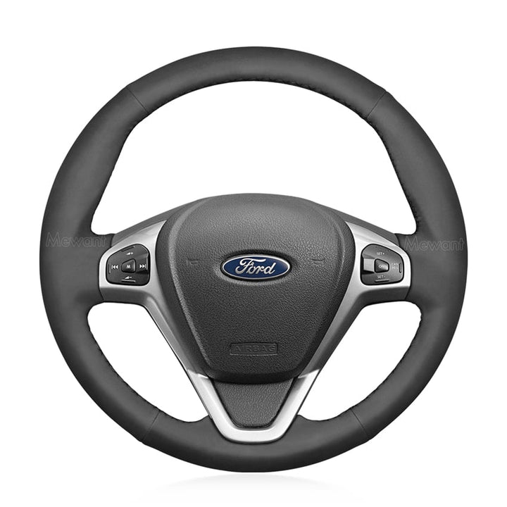 Steering Wheel Cover for Ford Fiesta VI VII Ecosport B-MAX Ka Tourneo Transit Courier 2008-2024