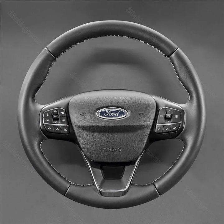 Steering Wheel Cover for Ford Focus Bronco Sport Escape Fiesta Maverick  Kuga Puma Tourneo Custom Transit 2017-2024