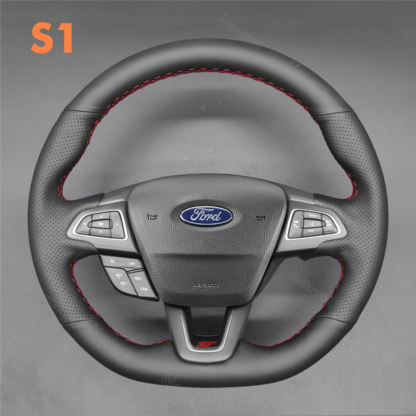Steering Wheel Cover for Ford Focus RS ST Ecosport Kuga ST-Line 2015-2020