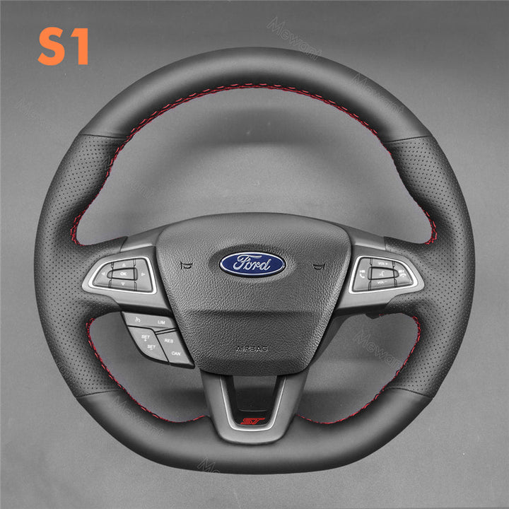 Steering Wheel Cover for Ford Focus RS ST Ecosport Kuga ST-Line 2015-2020