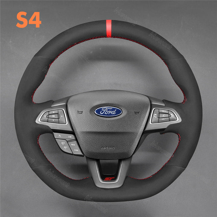 Steering Wheel Cover for Ford Focus RS ST Ecosport Kuga ST-Line 2015-2020