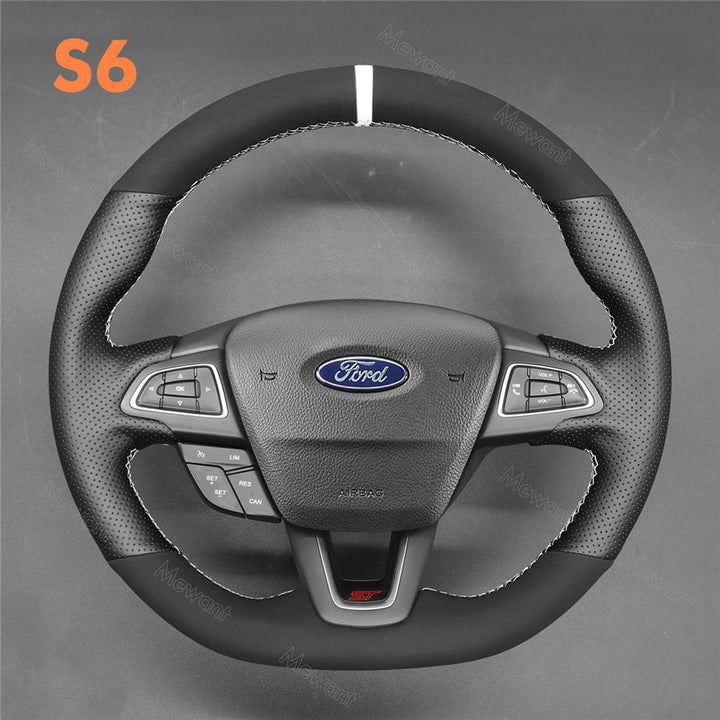 Steering Wheel Cover for Ford Focus RS ST Ecosport Kuga ST-Line 2015-2020