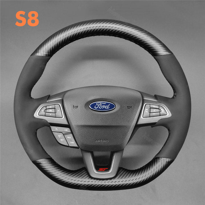 Steering Wheel Cover for Ford Focus RS ST Ecosport Kuga ST-Line 2015-2020