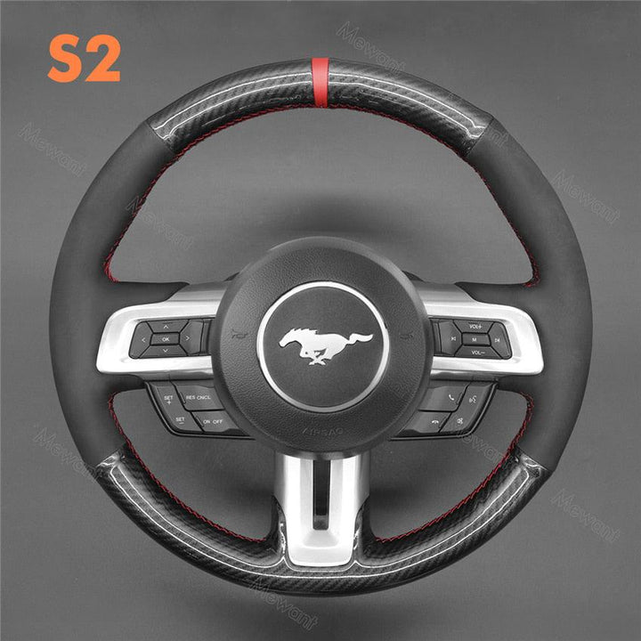 Steering Wheel Cover for Ford Mustang 2015-2023