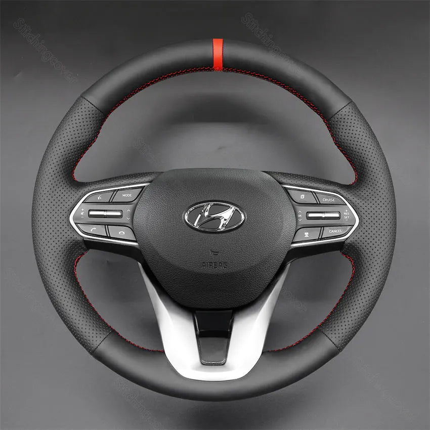Steering Wheel Cover for Hyundai Santa Fe Palisade Round