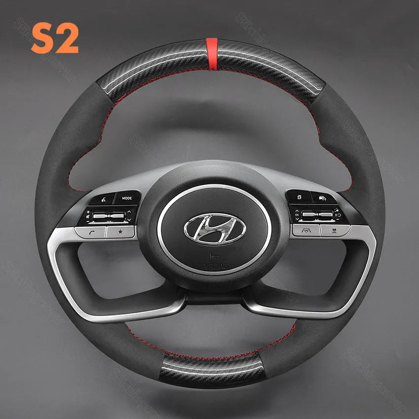 Steering Wheel Cover for Hyundai Tucson i20 i30 Bayon 2020-2023