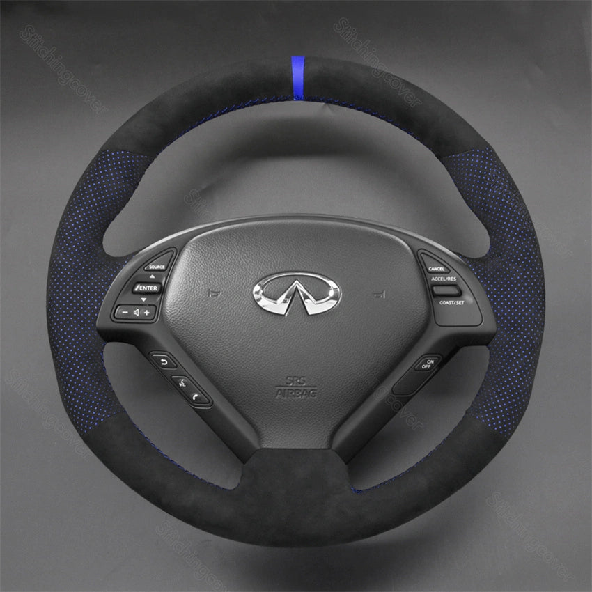 Steering Wheel Cover for Infiniti G25 G35 G37 X30 EX35 EX37 Q40 Q60 QX50 2008-2018
