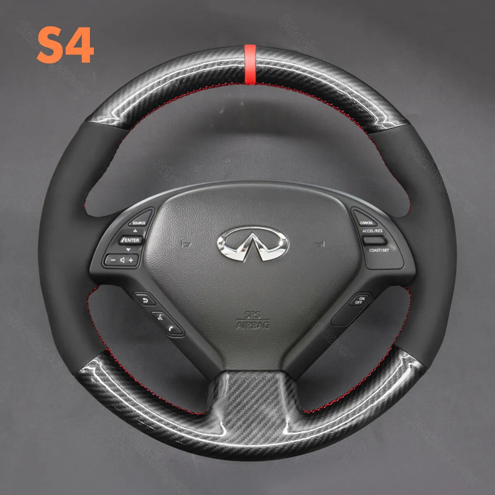Steering Wheel Cover for Infiniti G25 G35 G37 X30 EX35 EX37 Q40 Q60 QX50 2008-2018