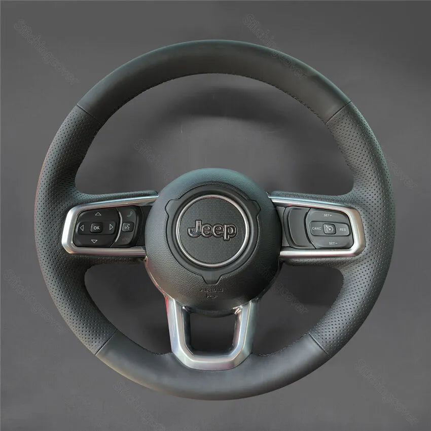 Steering Wheel Cover for Jeep Wrangler Gladiator 2018 2019 2020 2021 2022 2023 2024