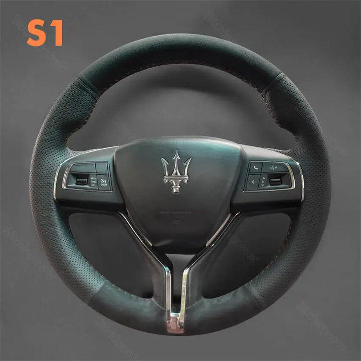 Steering Wheel Cover for Maserati Levante Ghibli Quattroporte 2014-2018