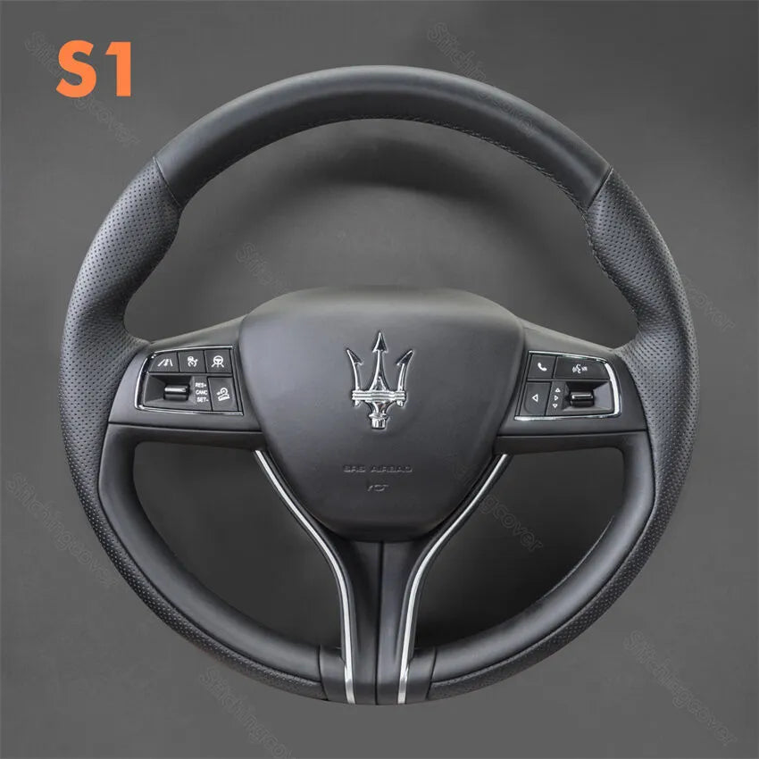 Steering Wheel Cover for Maserati Levante Ghibli Quattroporte 2019-2023