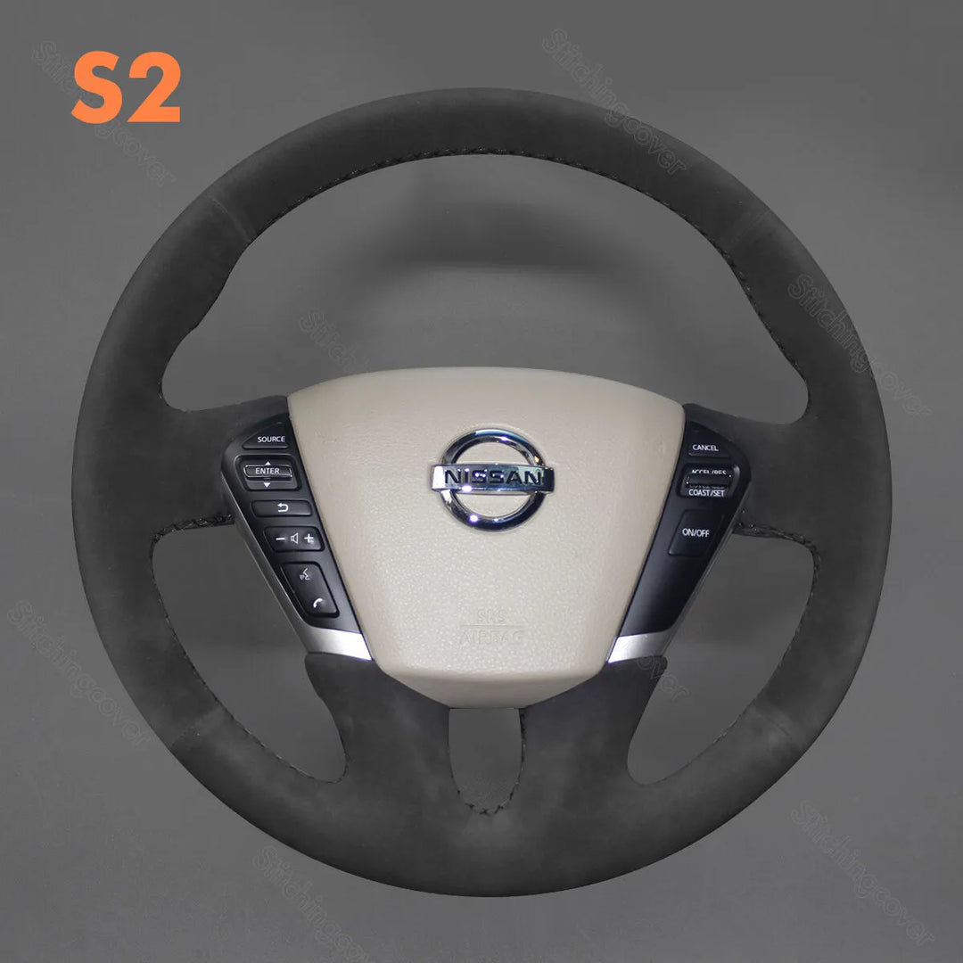 Steering Wheel Cover for Nissan Elgrand E52 Maxima Teana 2008-2013
