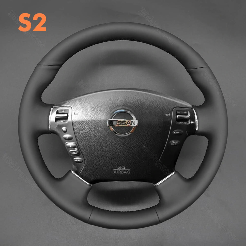 PU Leather Matte Carbon Steering Wheel Stitch Wrap Cover For Nissan Frontier PU Leather Matte Carbon Steering Wheel Stitch Wrap Cover For Nissan Frontier