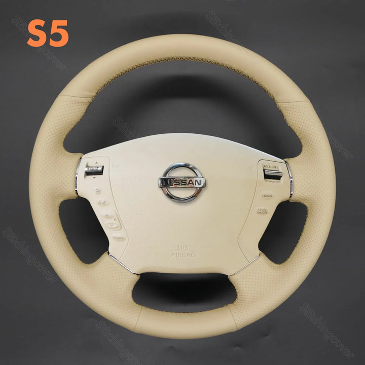 Steering Wheel Cover for Nissan Fuga Cima 2002-2008 - stitchingcover