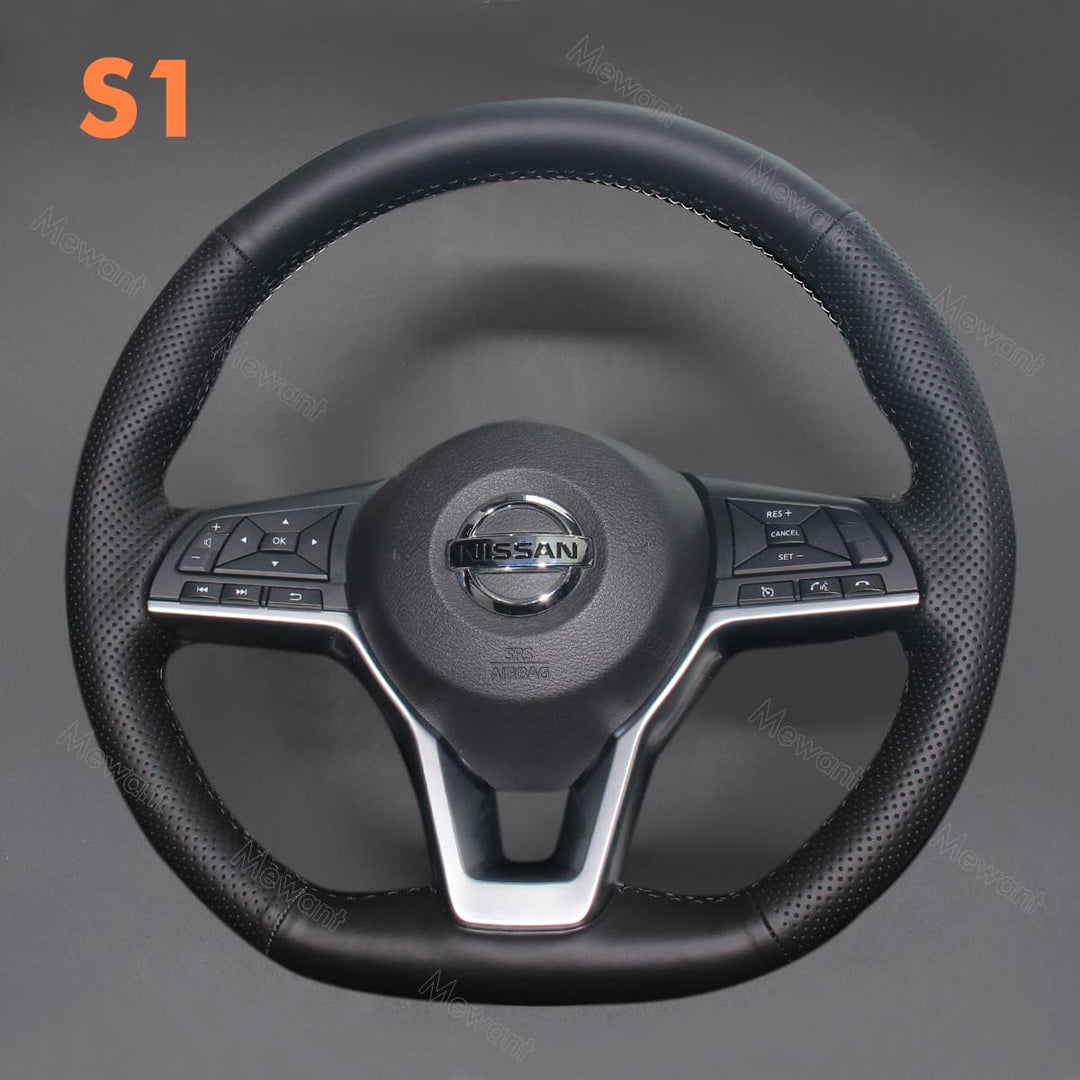 Steering Wheel Cover for Nissan Kicks Rogue Sentra Altima Qashqai X-Trail Juke Leaf Micra Note Versa 2019-2021