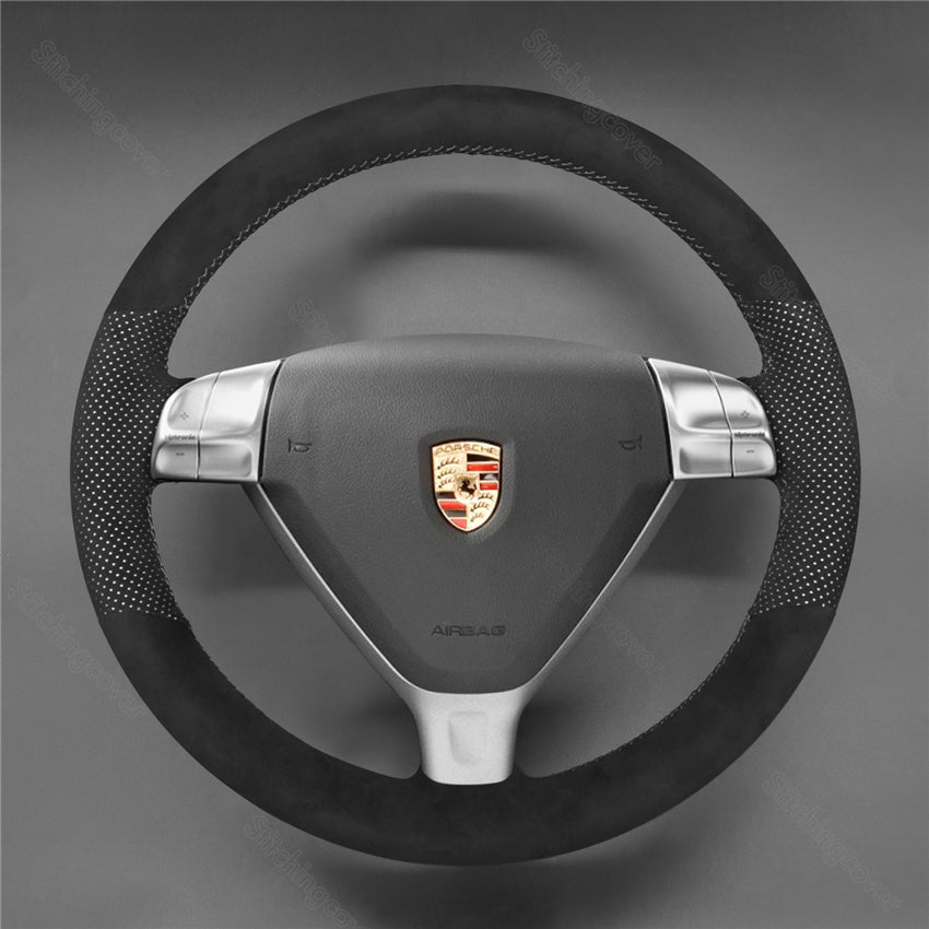 Steering Wheel Cover for Porsche 911 997 Boxster 987 Cayman 2004-2010