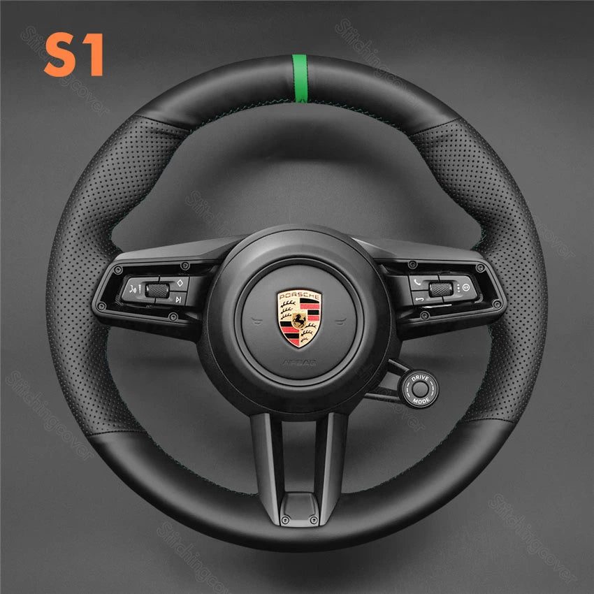 Steering Wheel Cover for Porsche Macan Panamera Taycan 911 2019-2023
