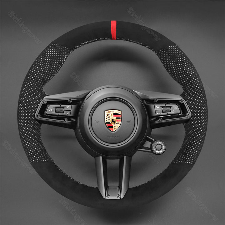 Steering Wheel Cover for Porsche Macan Panamera Taycan 911 2019-2023