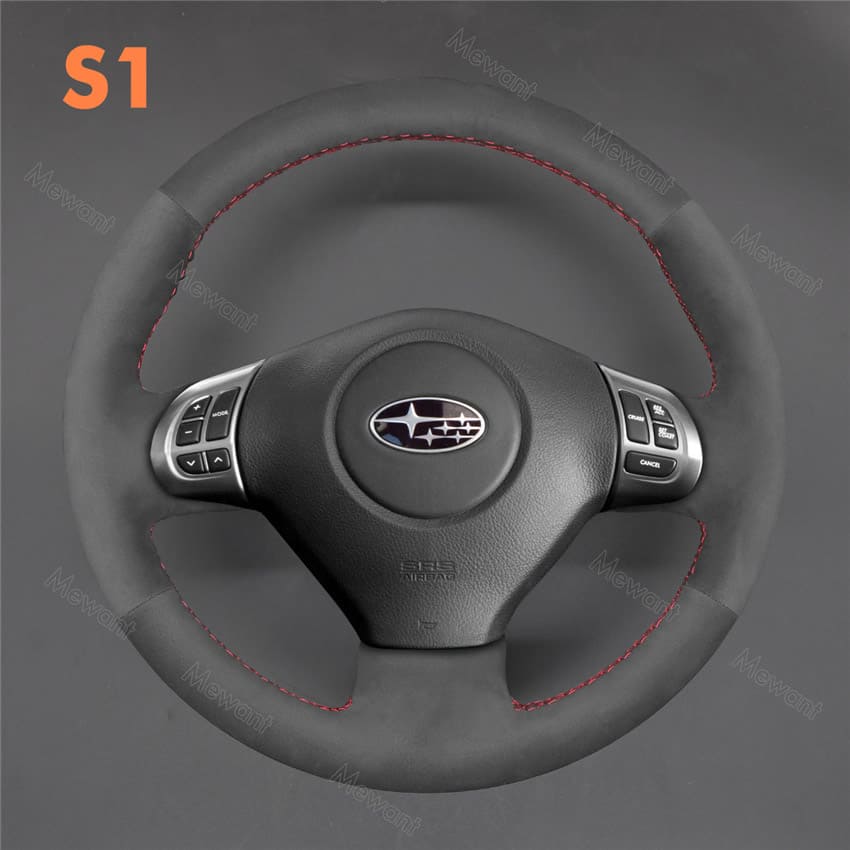 Steering Wheel Cover for Subaru Forester Impreza WRX 2008-2014 - Stitchingcover