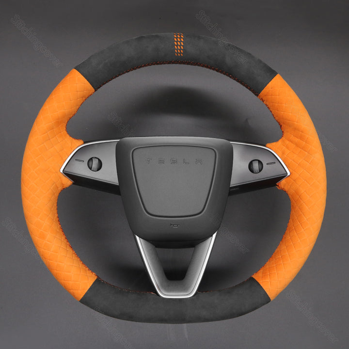 Steering Wheel Cover for Tesla Model 3 2023 - Stitchingcover