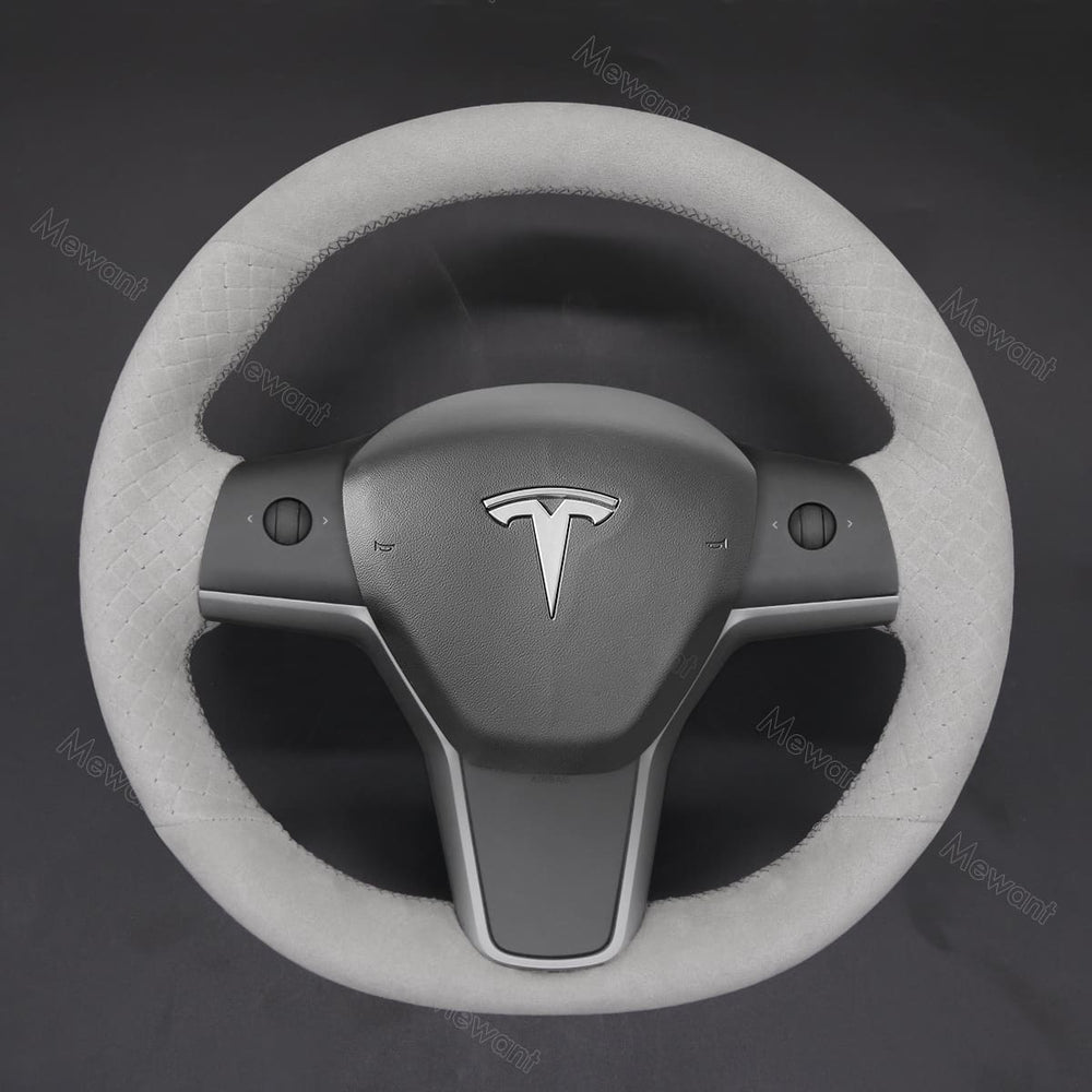 Steering Wheel Cover for Tesla model 3 3P model Y Performance YP - Stitchingcover