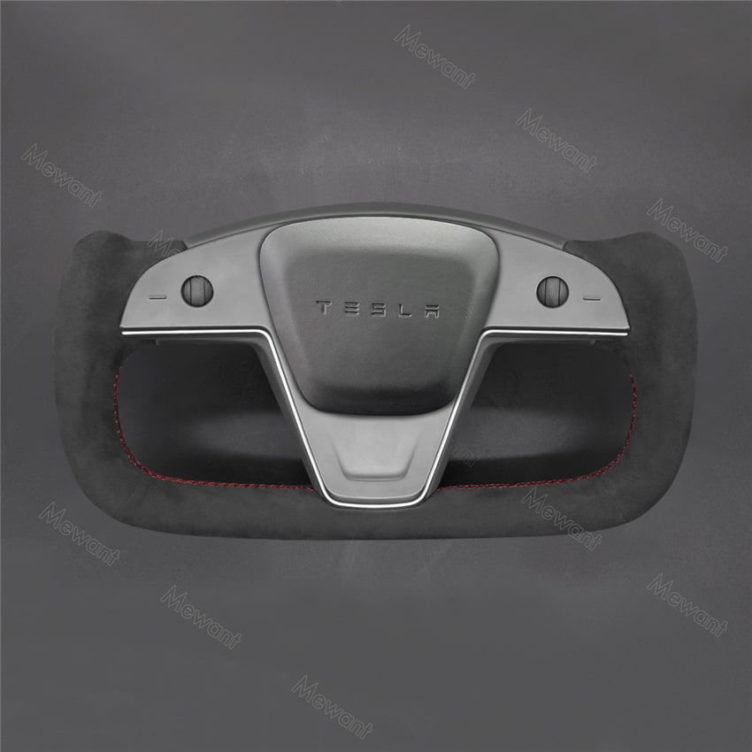 Steering Wheel Cover for Tesla model S X 2021-2023 - Stitchingcover