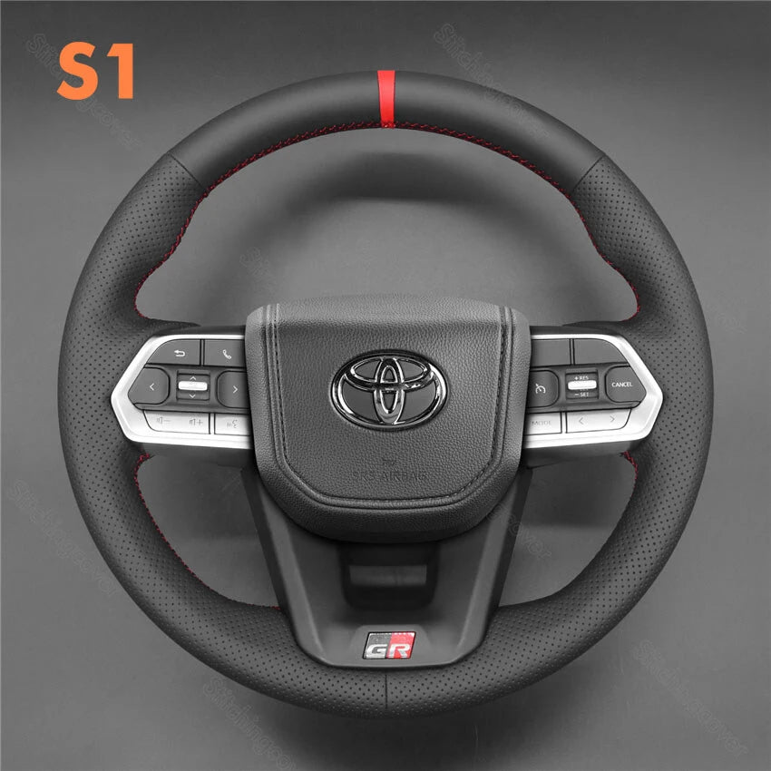 Steering Wheel Cover for Toyota Land Cruiser 300 GR Sport 2022-2024