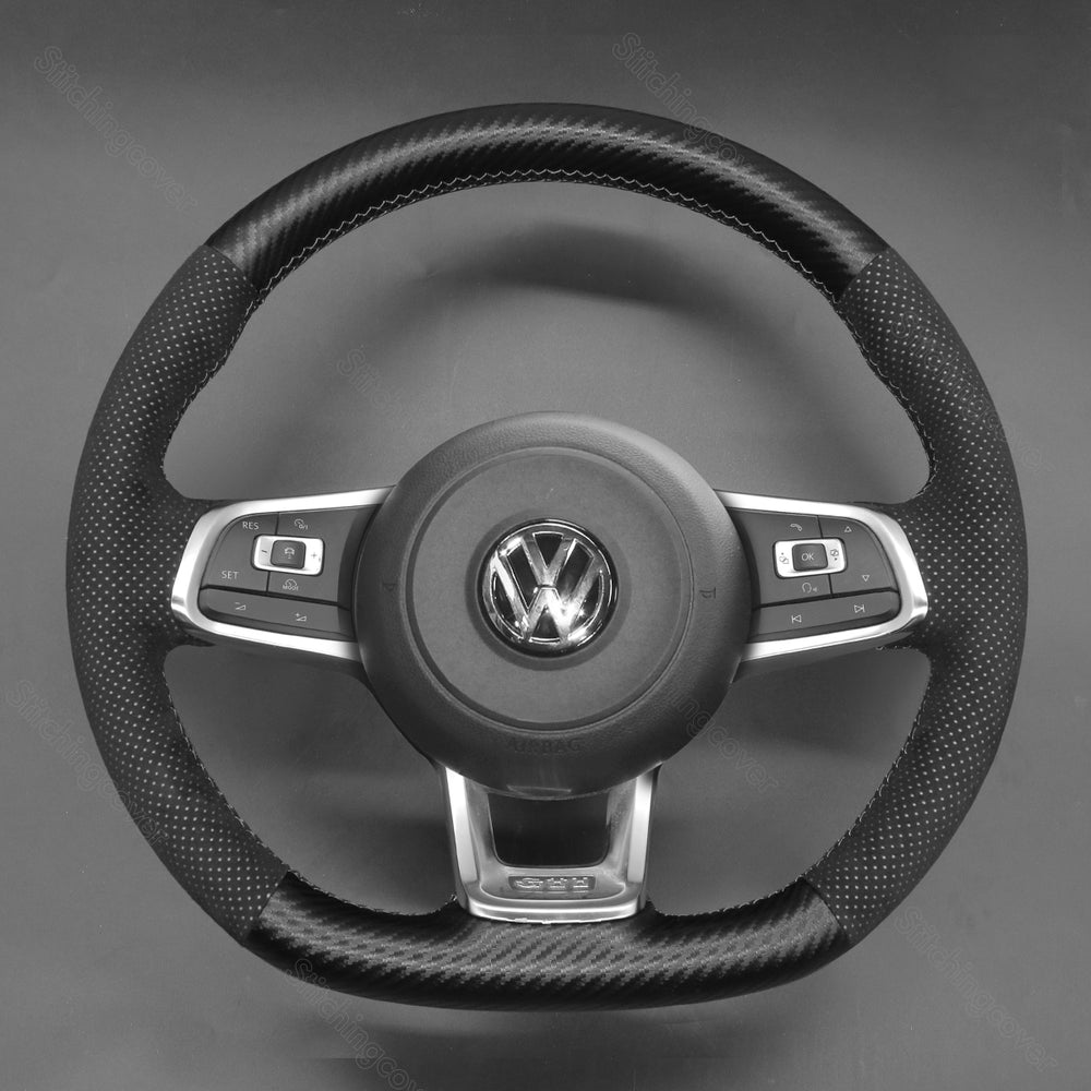 Steering Wheel Cover for Volkswagen VW Golf 7 R GTI Polo Mk7