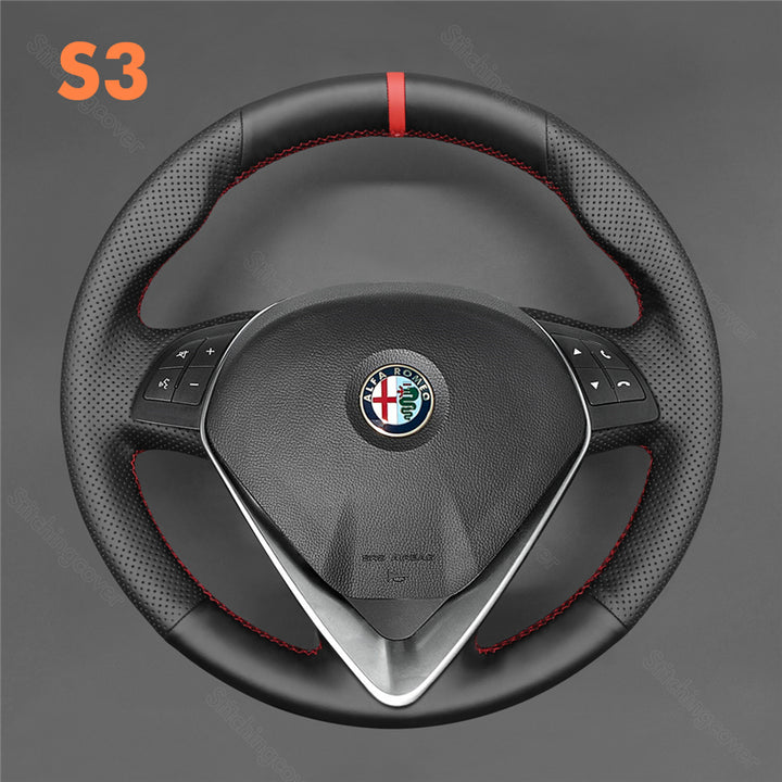 Steering Wheel Cover For Alfa Romeo Giulietta MiTo 2014-2019