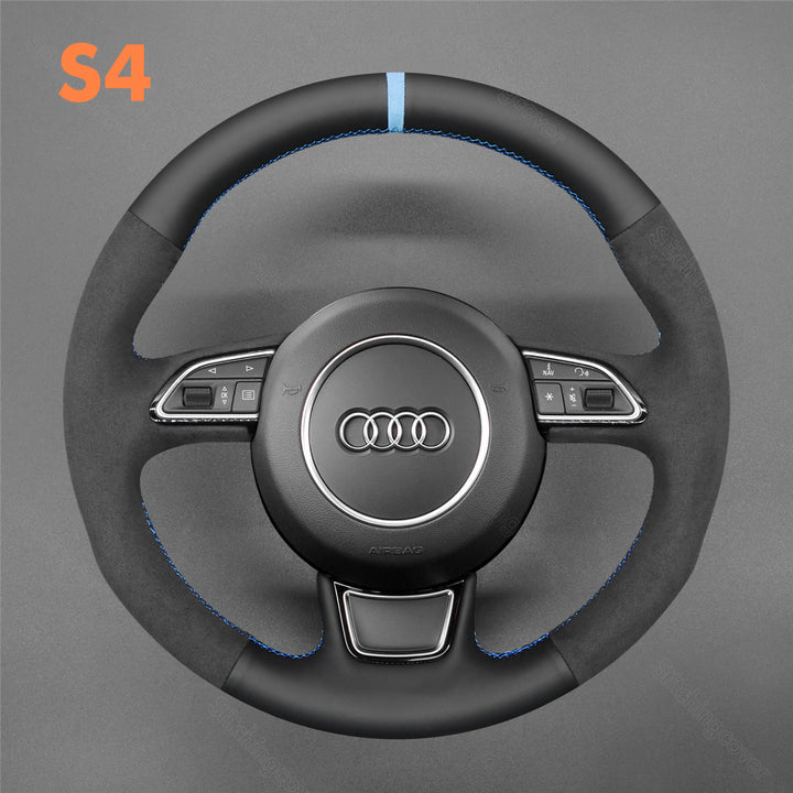 Steering Wheel Cover For Audi A3 A4 A5 A6 A7 Allroad RS S6 S7 S8