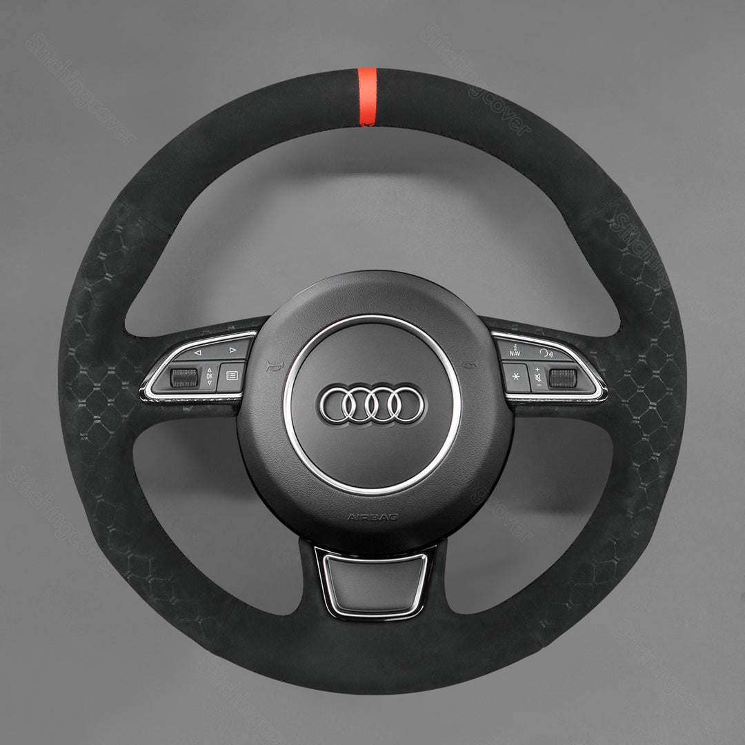 Steering Wheel Cover For Audi A3 A4 A5 A6 A7 Allroad RS S6 S7 S8