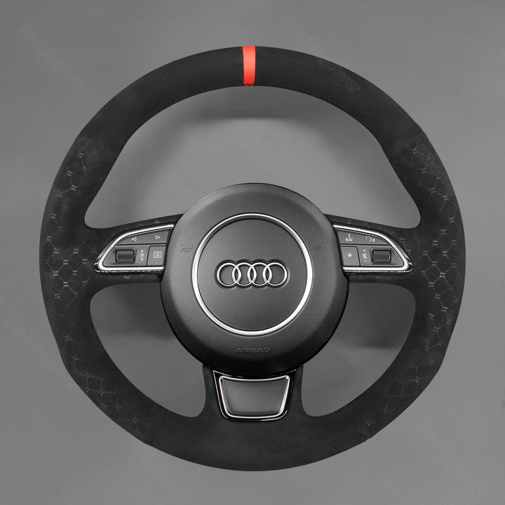 Steering Wheel Cover For Audi A3 A4 A5 A6 A7 Allroad RS S6 S7 S8