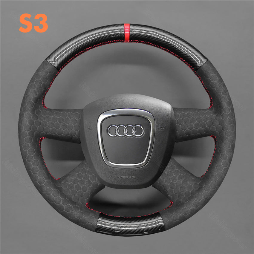 Steering Wheel Cover For Audi A3 A4 A6 Q5 Q7 2005-2013