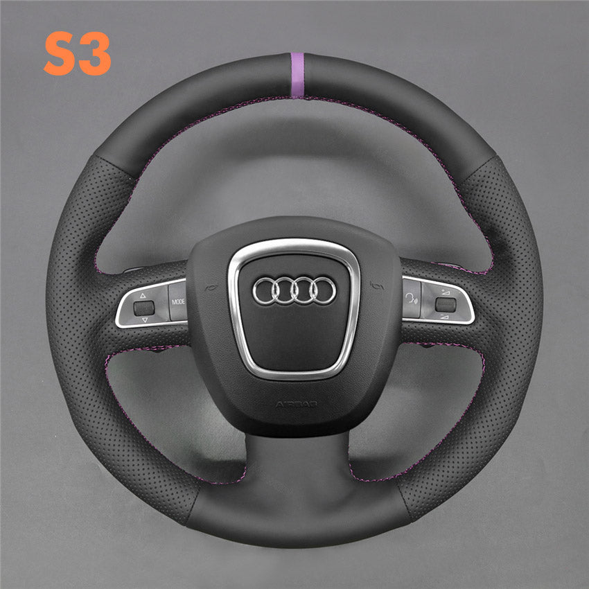 Steering Wheel Cover For Audi A3 A4 A8 Q7 RS S4 S5 S6 S8