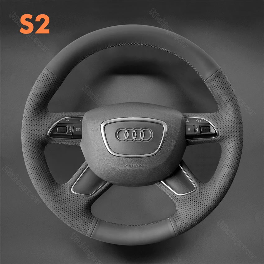 Steering Wheel Cover For Audi A4 A6 A7 A8 Allroad Q5 Q7