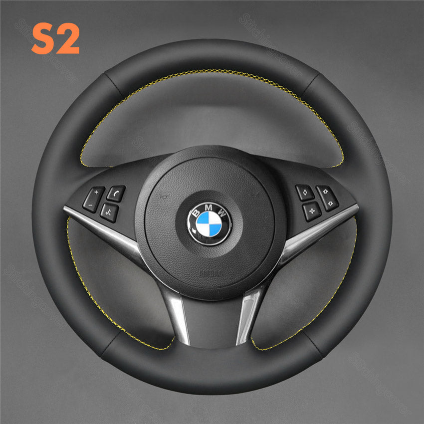 Steering Wheel Cover For BMW E60 E61 E63 E64 WITHOUT BULGE