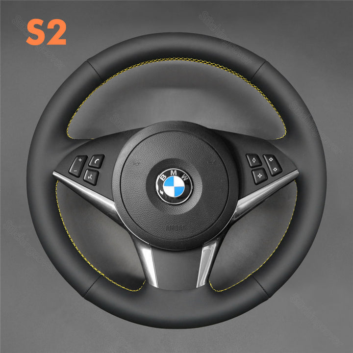 Steering Wheel Cover For BMW E60 E61 E63 E64 WITHOUT BULGE