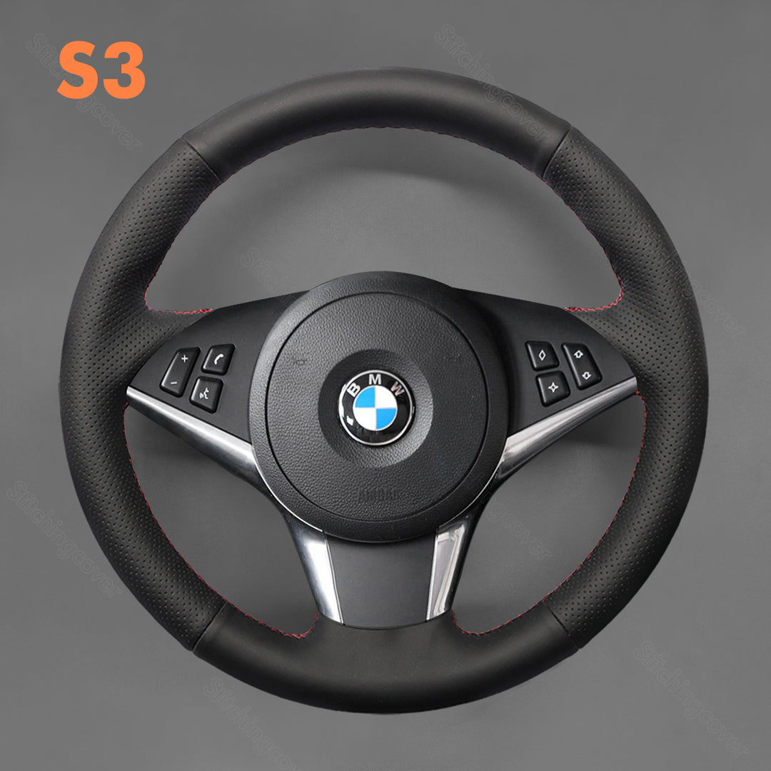 Steering Wheel Cover For BMW E60 E61 E63 E64 WITHOUT BULGE