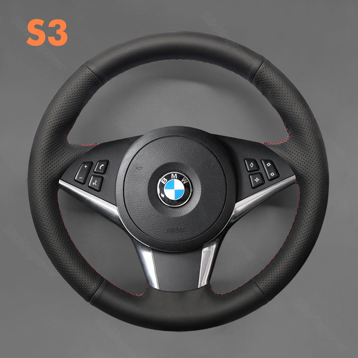 Steering Wheel Cover For BMW E60 E61 E63 E64 WITHOUT BULGE