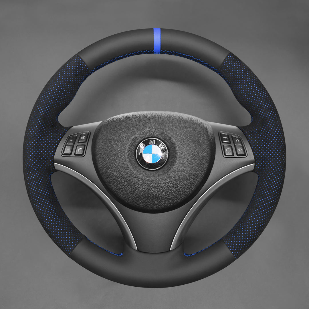 Steering Wheel Cover For BMW E81 E82 E84 E87 E88 E90 E91 E92 E93 335i 2005-2013