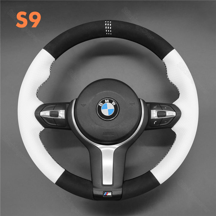 Steering Wheel Cover For BMW F10 F11 F12 F13 F15 F16 F20 F21 F22 F23 F25 F26 F30 F31 F34 F36 F45