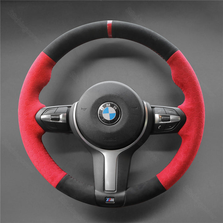 Steering Wheel Cover For BMW F10 F11 F12 F13 F15 F16 F20 F21 F22 F23 F25 F26 F30 F31 F34 F36 F45