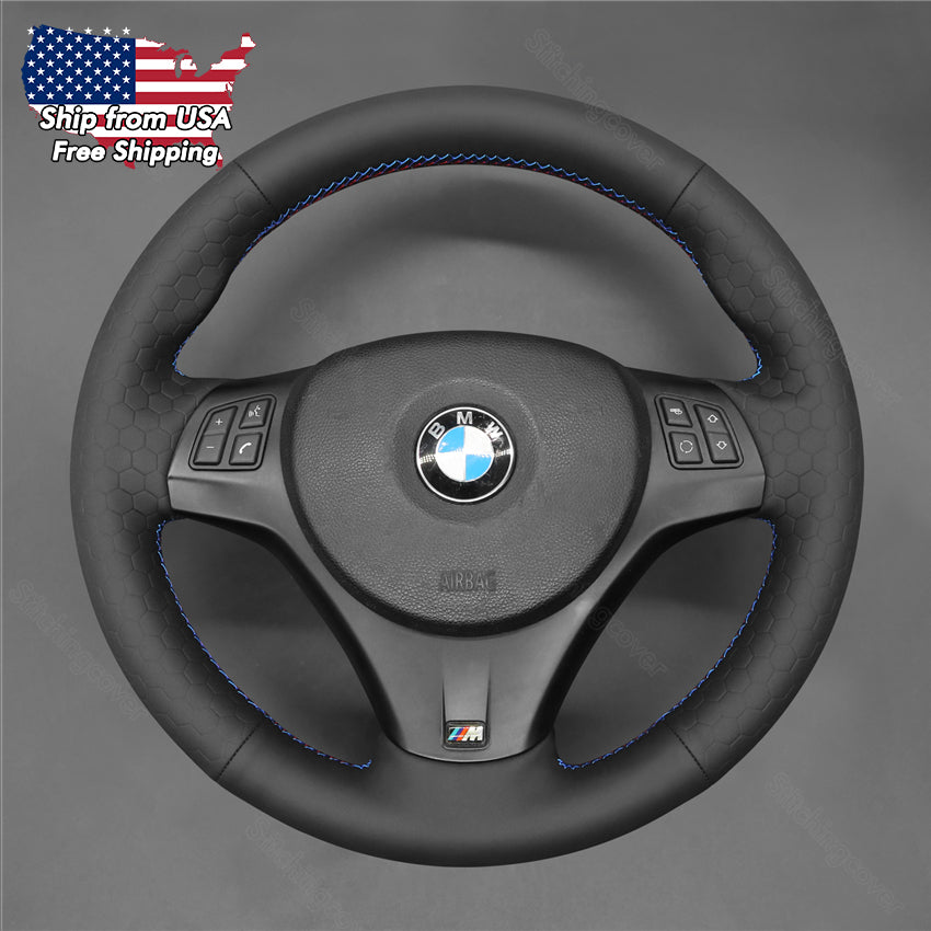 Steering Wheel Cover For BMW M3 E81 E82 E84 E87 E88 E90 E91 E92 E93