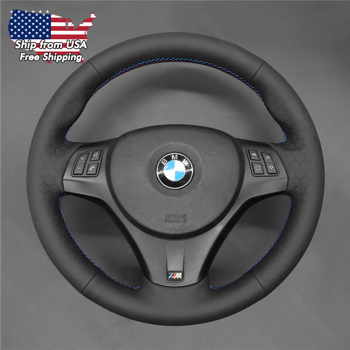 Steering Wheel Cover For BMW M3 E81 E82 E84 E87 E88 E90 E91 E92 E93
