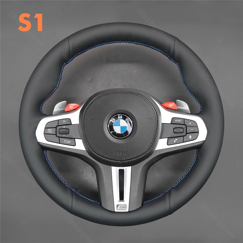 Steering Wheel Cover For BMW X3 X3M X4 X4M X5 X5M X6 X6M M3 M4 M5 M8 G80 G82 G83 F90 F91 F92 F93 F95 F96 F97 F98 2018-2024