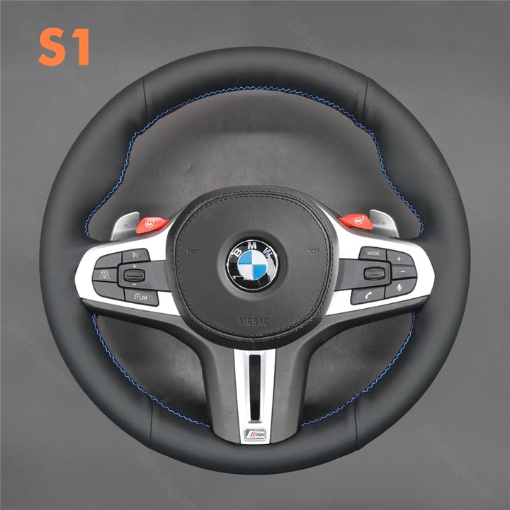 Steering Wheel Cover For BMW X3 X3M X4 X4M X5 X5M X6 X6M M3 M4 M5 M8 G80 G82 G83 F90 F91 F92 F93 F95 F96 F97 F98 2018-2024