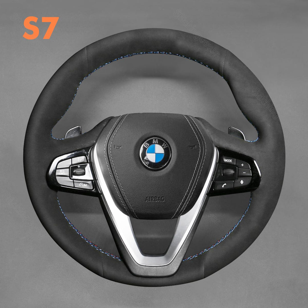 Steering Wheel Cover For BMW i4 G01 G02 G05 G06 G07 G11 G12 G20 G22 G23 G26 G29 G30 G31 G32 F44 2015-2024