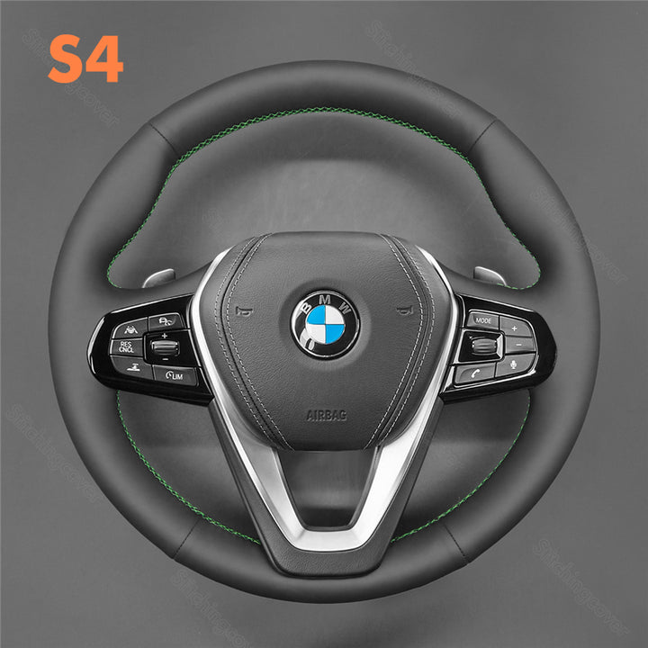 Steering Wheel Cover For BMW i4 G01 G02 G05 G06 G07 G11 G12 G20 G22 G23 G26 G29 G30 G31 G32 F44 2015-2024